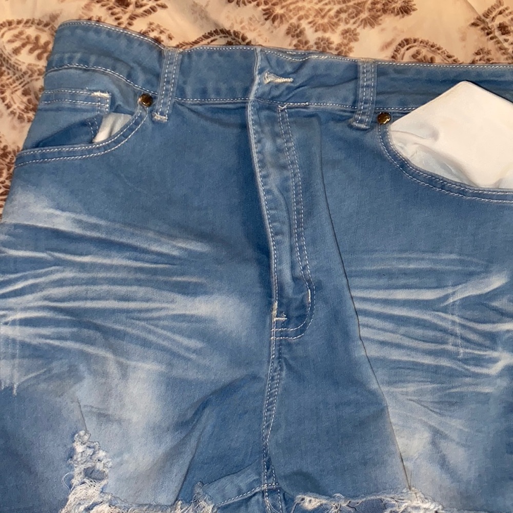 Blue shorts